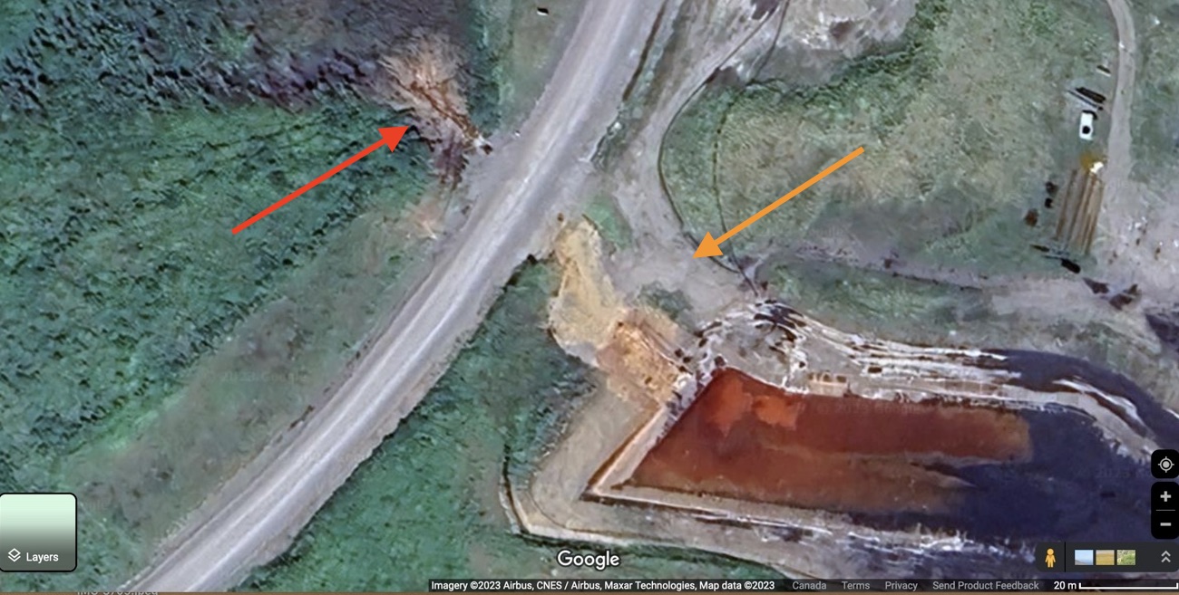 <i>Spillway failure of acid mine drainage</i>