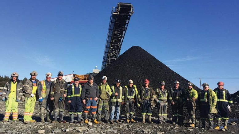 <i>Donkin coal miners, (Photo: Stephanie MacDougall).</i>